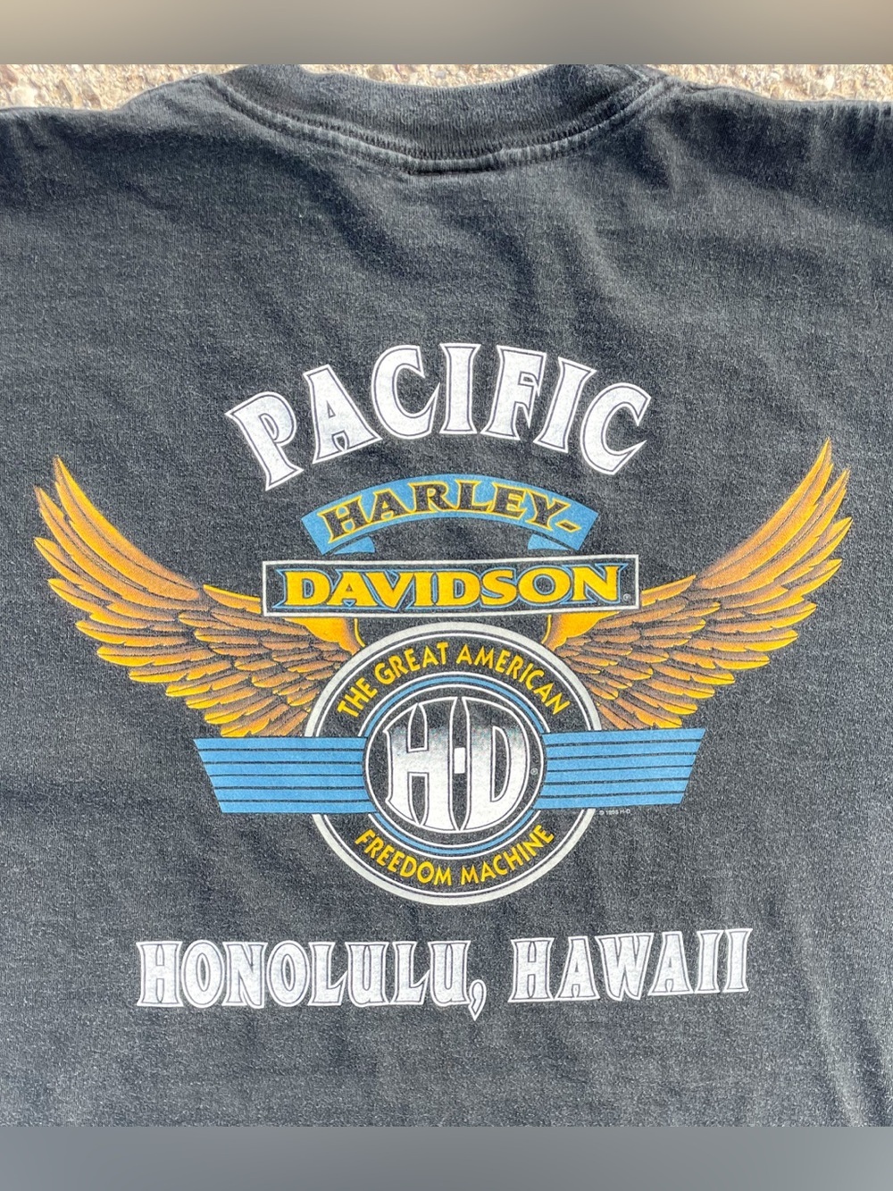 Vtg 1996 Harley Davidson Honolulu Hawaii T-shirt XL USA Holoubek Eagle - Picture 6 of 9